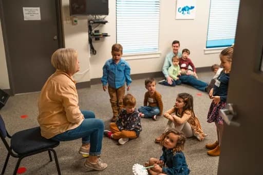 A kids' Bible class in the Central Kids wing